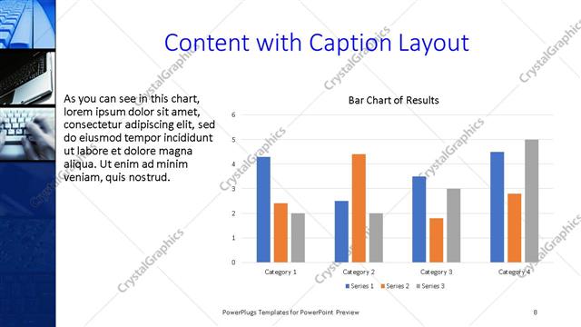 Content with Caption presentation slide layout