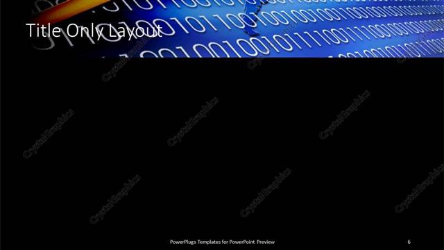 Title Only presentation slide layout