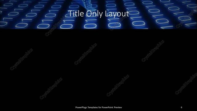 Title Only presentation slide layout