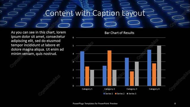 Content with Caption presentation slide layout