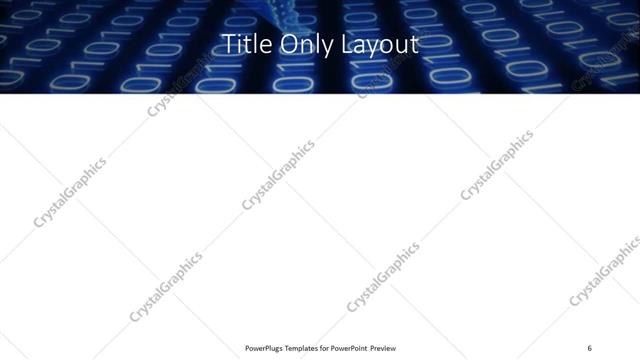 Title Only presentation slide layout