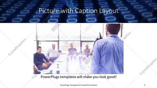 Picture with Caption presentation slide layout