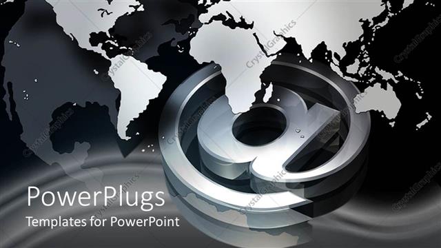  Presentation with global - A map of the Earth in the background