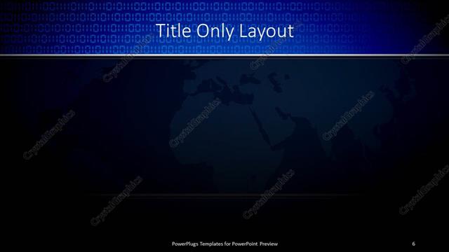 Title Only presentation slide layout