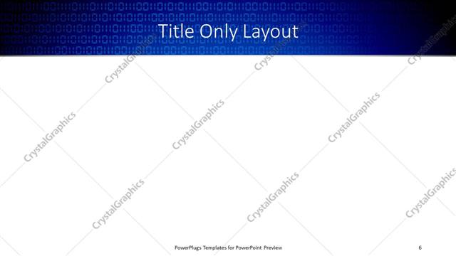 Title Only presentation slide layout
