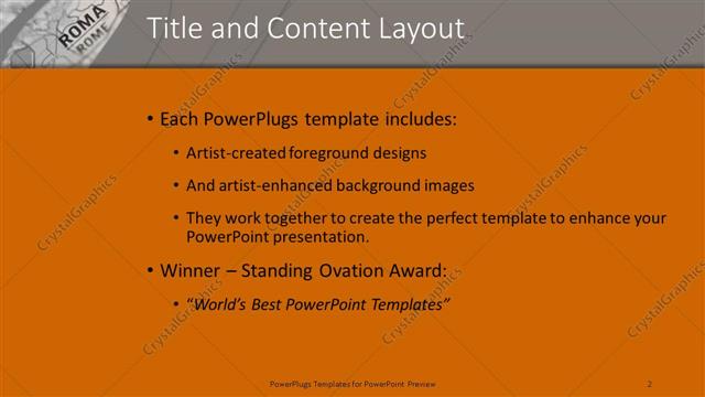 Title and Content presentation slide layout