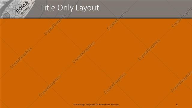 Title Only presentation slide layout