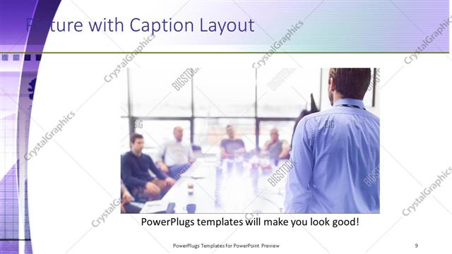 Picture with Caption presentation slide layout