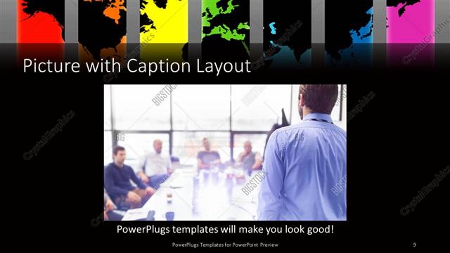 Picture with Caption presentation slide layout