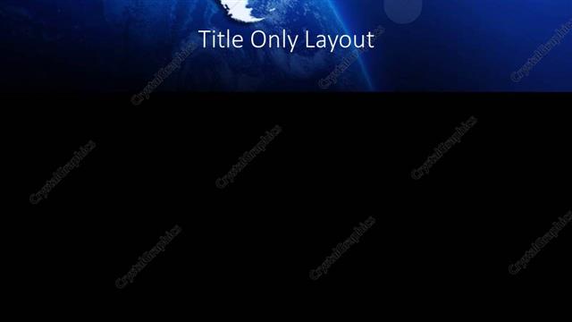 Title Only presentation slide layout