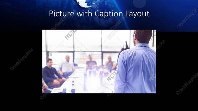Picture with Caption presentation slide layout
