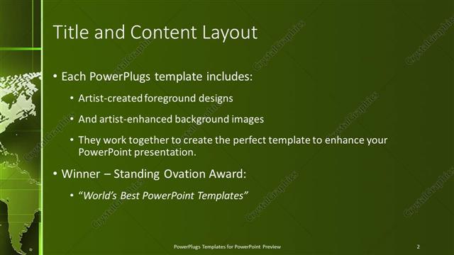 Title and Content presentation slide layout