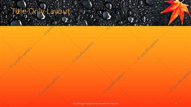 Title Only presentation slide layout