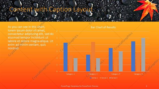 Content with Caption presentation slide layout