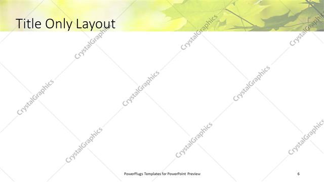 Title Only presentation slide layout