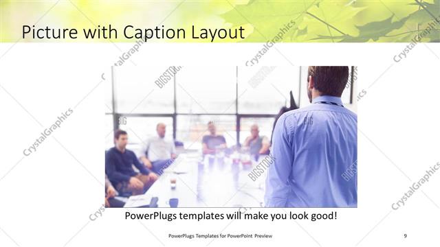 Picture with Caption presentation slide layout