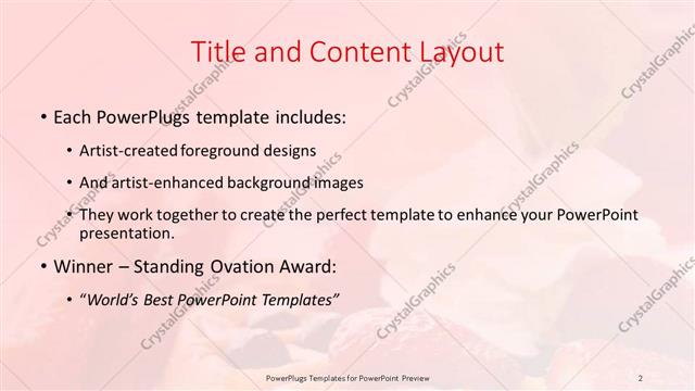 Title and Content presentation slide layout