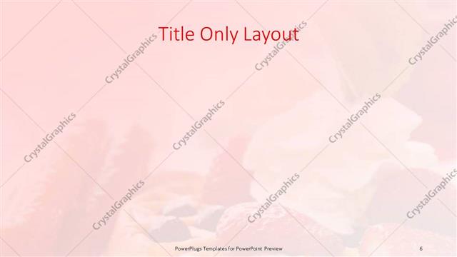 Title Only presentation slide layout