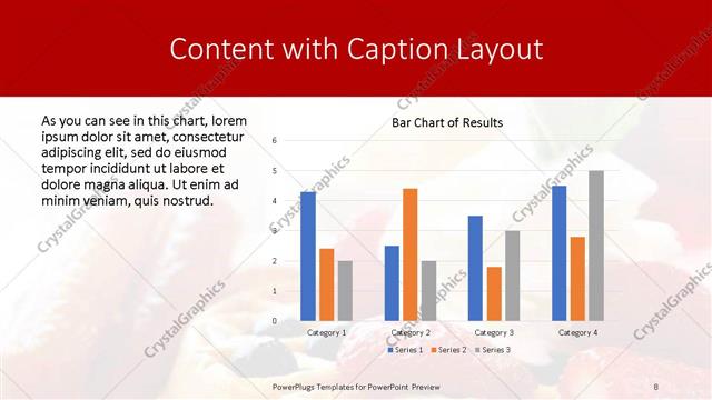 Content with Caption presentation slide layout