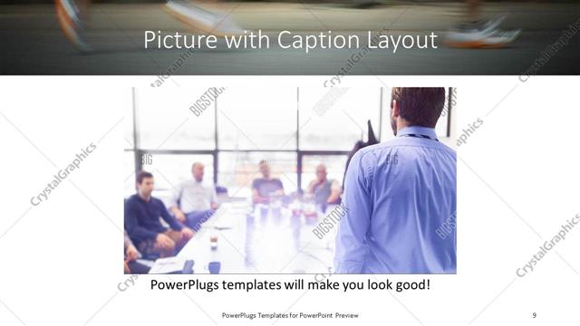 Picture with Caption presentation slide layout