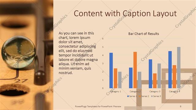 Content with Caption presentation slide layout