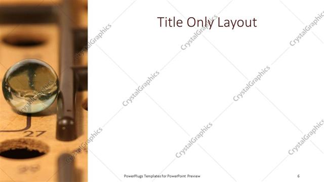 Title Only presentation slide layout