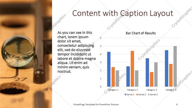 Content with Caption presentation slide layout