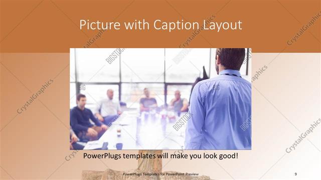 Picture with Caption presentation slide layout