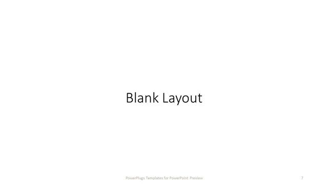 Blank presentation slide layout