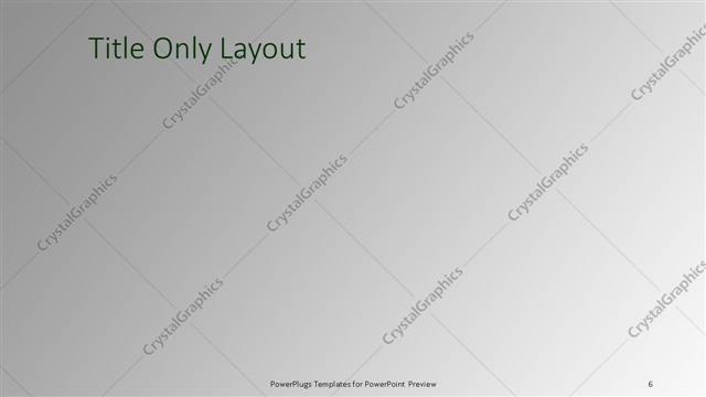 Title Only presentation slide layout