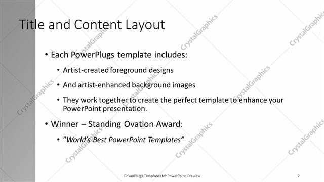 Title and Content presentation slide layout