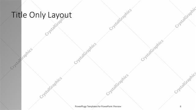 Title Only presentation slide layout