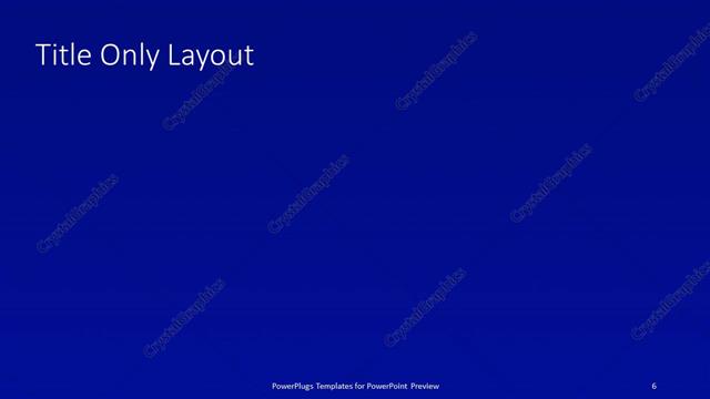 Title Only presentation slide layout