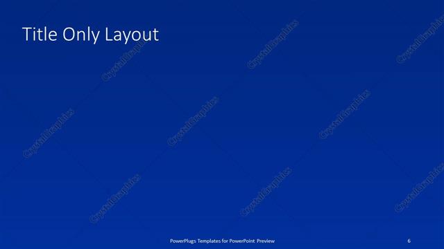 Title Only presentation slide layout