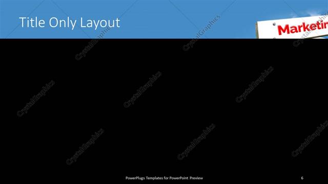 Title Only presentation slide layout