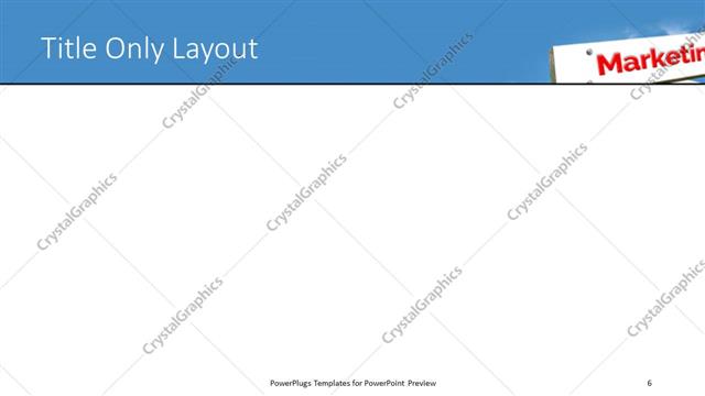 Title Only presentation slide layout