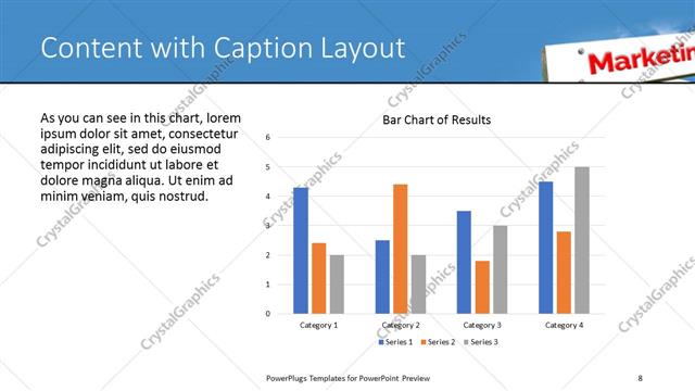 Content with Caption presentation slide layout