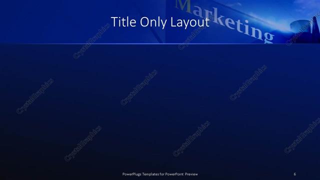 Title Only presentation slide layout