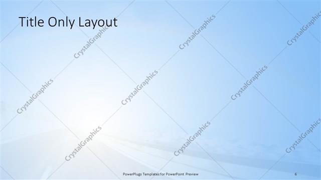 Title Only presentation slide layout