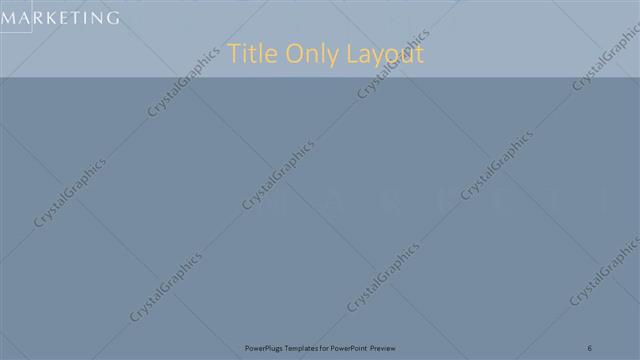 Title Only presentation slide layout