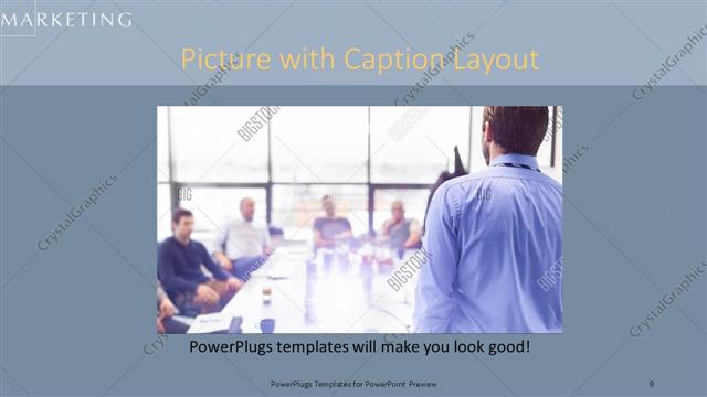 Picture with Caption presentation slide layout