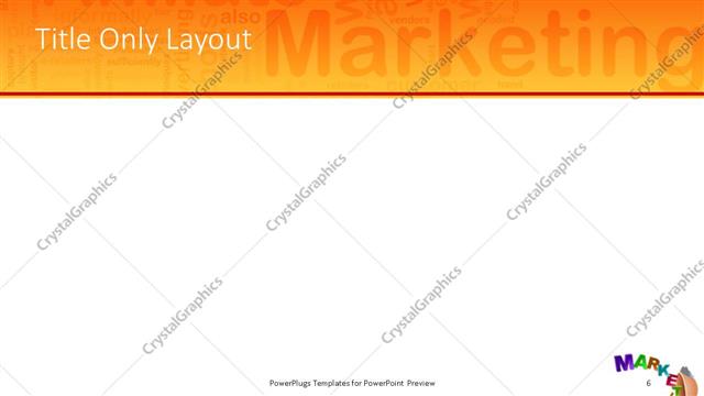 Title Only presentation slide layout