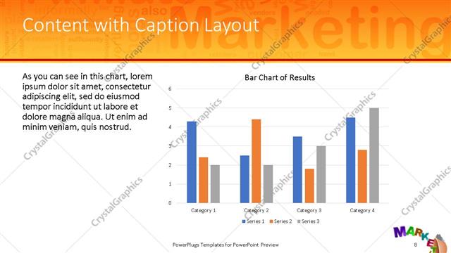 Content with Caption presentation slide layout