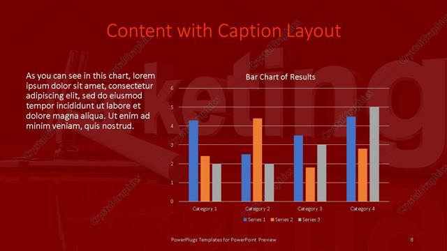 Content with Caption presentation slide layout