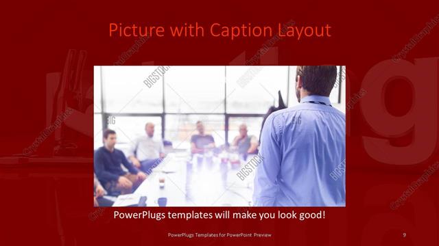 Picture with Caption presentation slide layout