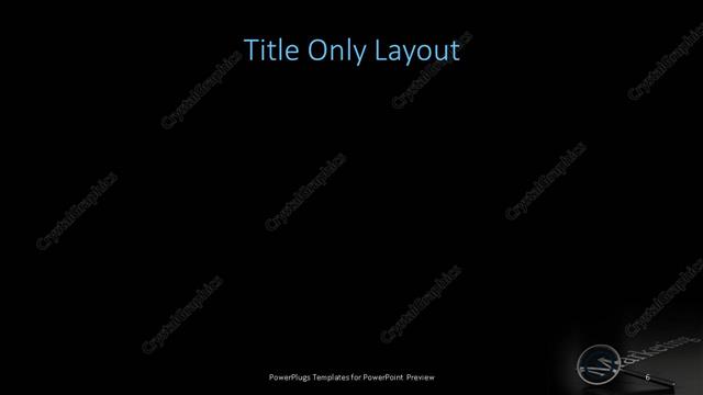 Title Only presentation slide layout