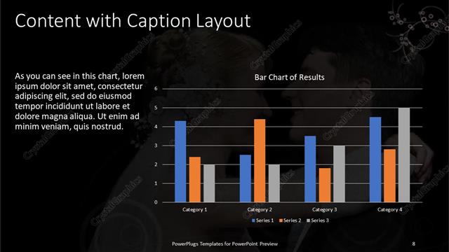 Content with Caption presentation slide layout