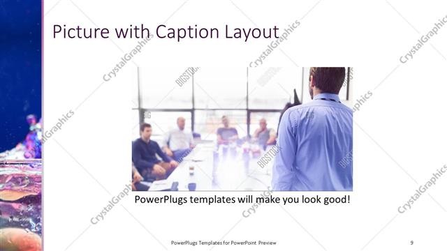 Picture with Caption presentation slide layout