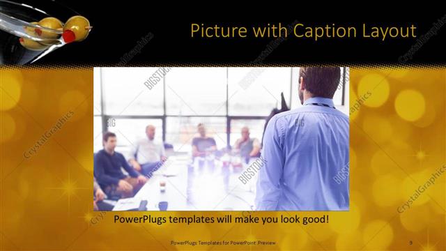 Picture with Caption presentation slide layout