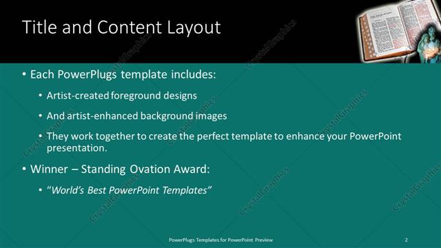 Title and Content presentation slide layout